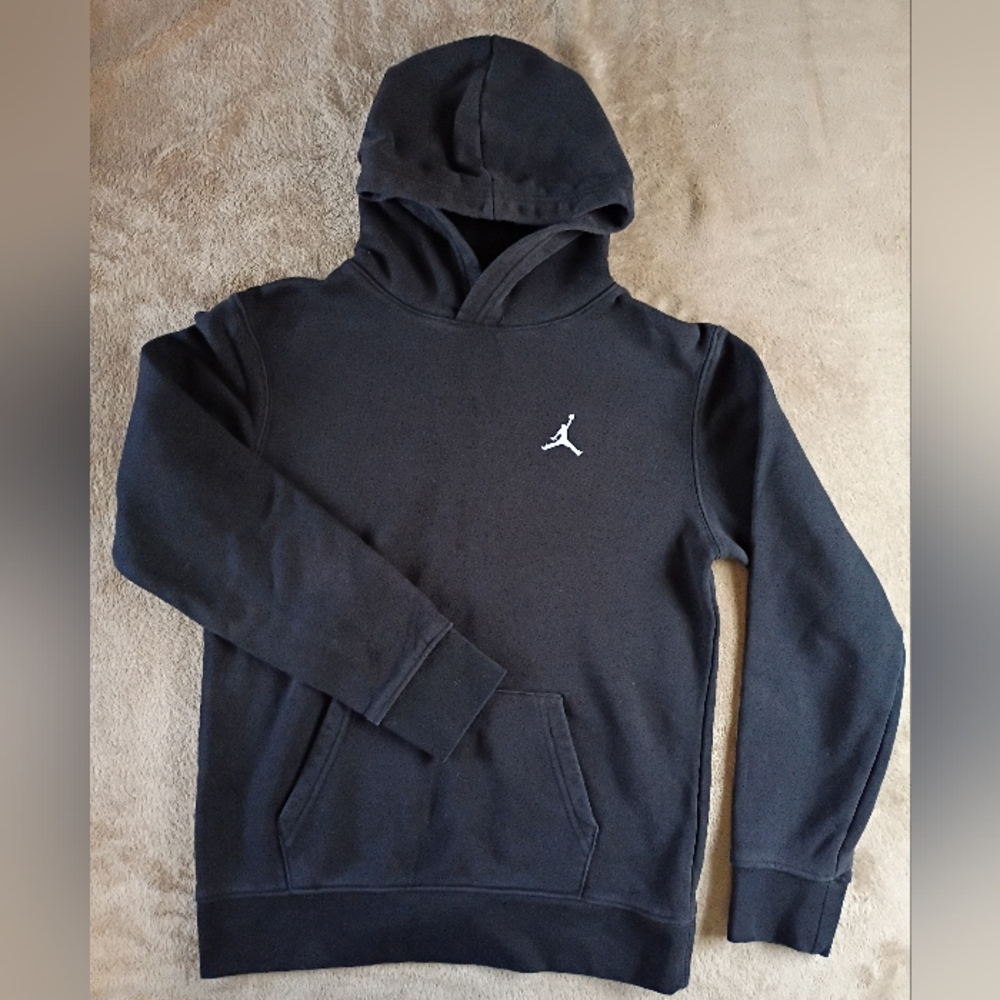 Jordan Black Hoodie with Logo